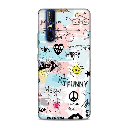 Cute Funky Happy Vivo V15 Pro Mobile Cover Case