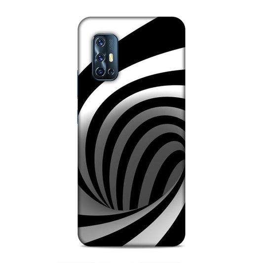 Black And White Vivo V17 Mobile Cover