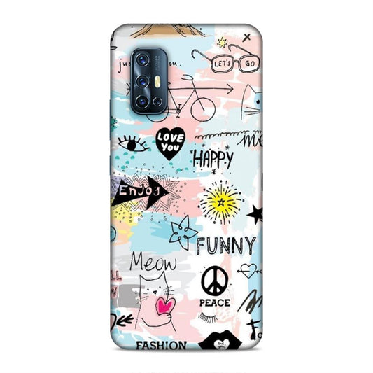 Cute Funky Happy Vivo V17 Mobile Cover Case