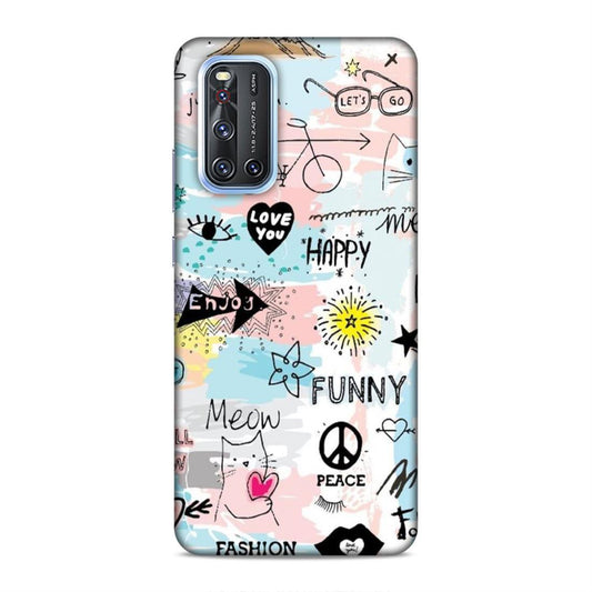 Cute Funky Happy Vivo V19 Mobile Cover Case