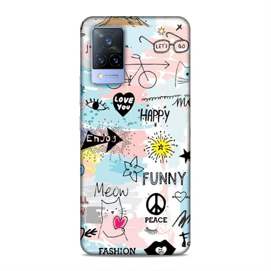 Cute Funky Happy Vivo V21 Mobile Cover Case