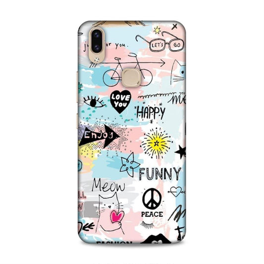 Cute Funky Happy Vivo V9 Mobile Cover Case