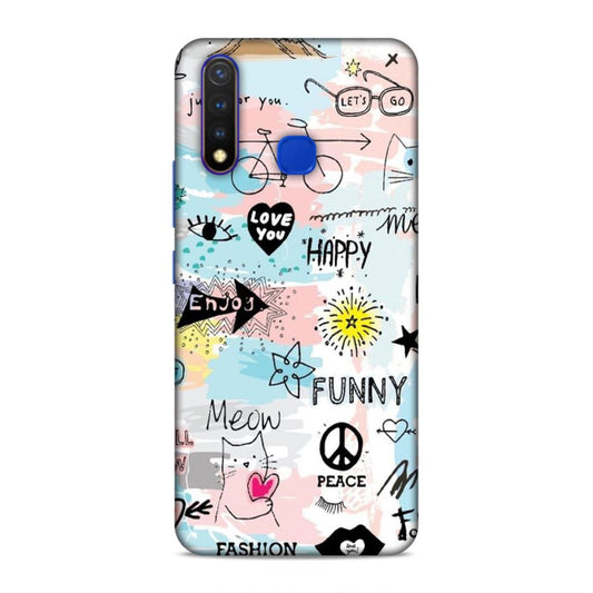 Cute Funky Happy Vivo Y19 Mobile Cover Case