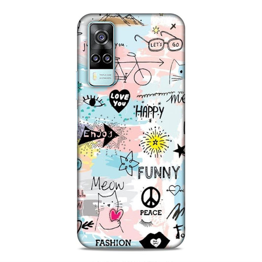 Cute Funky Happy Vivo Y31 2020 Mobile Cover Case