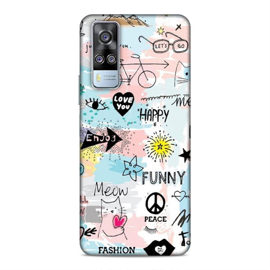 Cute Funky Happy Vivo Y51a Mobile Cover Case